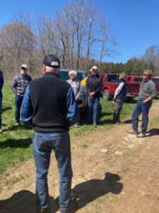 Landowner showing OLT supporters the protected property.